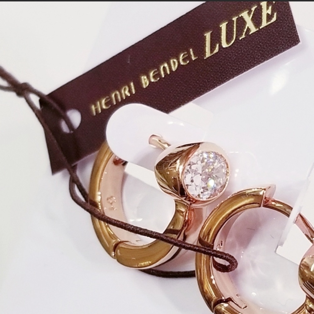 HENRI BENDEL “Luxe” Gold Earrings